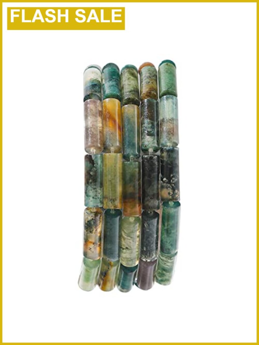 Natural Indian Agate Cylinder Beads 13x4mm for Jewelry Making
